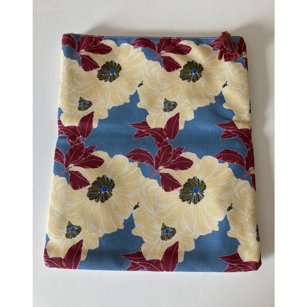 Rachel Pally cream & floral reversible canvas clutch Handbag OS - Picture 7 of 7